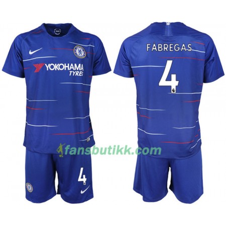 Fotballdrakt Chelsea FABREGAS 4 Barn Hjemmetrøye 2018-2019 Kortermet
